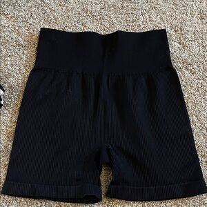 Black Women's High-Waisted Shorts